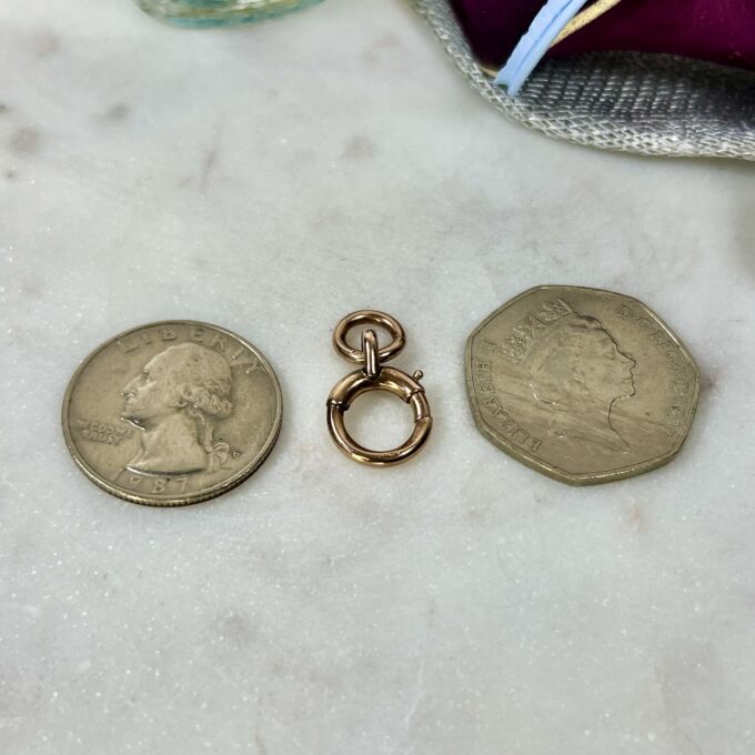 Antique Spring Bolt Ring in 9ct Rose Gold - Gems Afire - Vintage ...